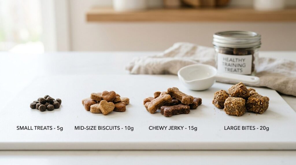 Close-up stock photo of various sizes of healthy dog trainin